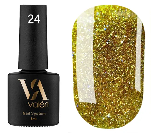 VALERI Flash Gel Polish Гель-лак світловідбивний 6 мл №024
